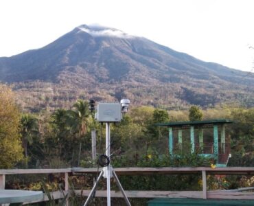 An image of AirSENCE deployed on Negros Island, Philippines, to monitor the air quality following the eruption of Mount Kanlaon on June 3, 2024.